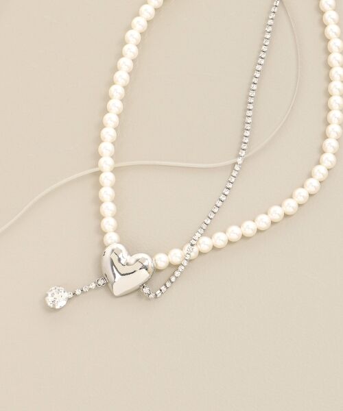 MAJESTIC LEGON / マジェスティックレゴン ネックレス・ペンダント・チョーカー | ハートモチーフパールネックレス | 詳細2