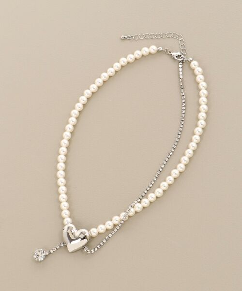 MAJESTIC LEGON / マジェスティックレゴン ネックレス・ペンダント・チョーカー | ハートモチーフパールネックレス | 詳細3