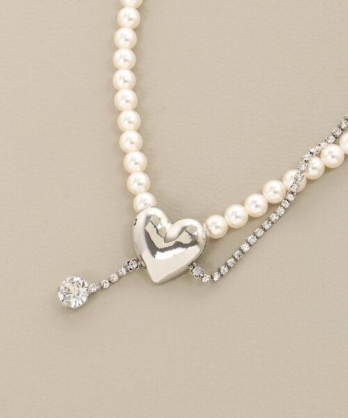 MAJESTIC LEGON / マジェスティックレゴン ネックレス・ペンダント・チョーカー | ハートモチーフパールネックレス | 詳細4