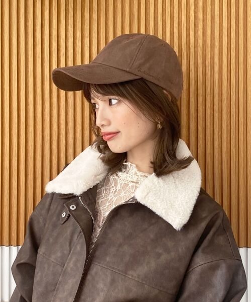 MAJESTIC LEGON / マジェスティックレゴン キャップ | フェイクスエードロングブリムキャップ | 詳細5