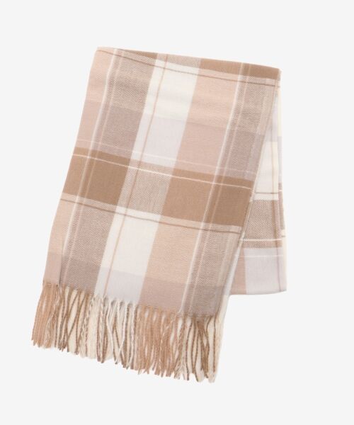 MAJESTIC LEGON / マジェスティックレゴン マフラー・ショール・スヌード・ストール | クリーミータッチチェックストール | 詳細4