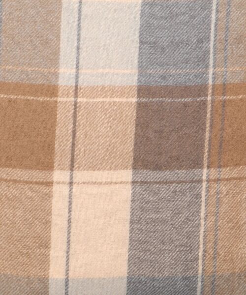 MAJESTIC LEGON / マジェスティックレゴン マフラー・ショール・スヌード・ストール | クリーミータッチチェックストール | 詳細9