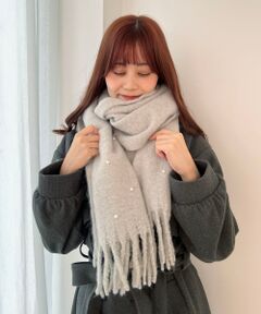 MAJESTIC LEGON / マジェスティックレゴン マフラー・ショール・スヌード・ストール | パール付きストール