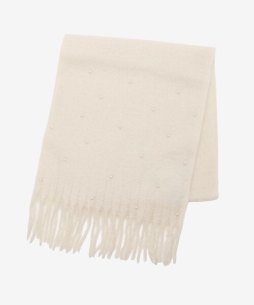 MAJESTIC LEGON / マジェスティックレゴン マフラー・ショール・スヌード・ストール | パール付きストール | 詳細4