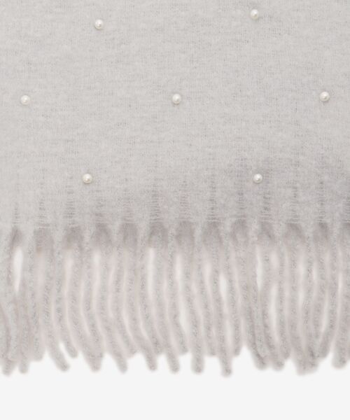 MAJESTIC LEGON / マジェスティックレゴン マフラー・ショール・スヌード・ストール | パール付きストール | 詳細7