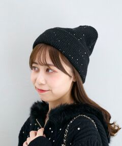 MAJESTIC LEGON / マジェスティックレゴン ニットキャップ | スパンコールニットワッチ