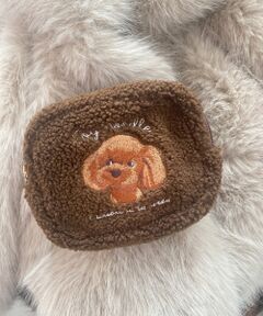 MAJESTIC LEGON / マジェスティックレゴン ポーチ | ボア刺繍ポーチ