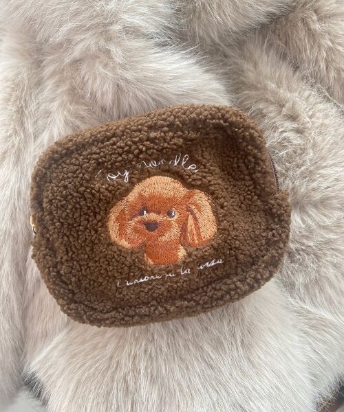 MAJESTIC LEGON / マジェスティックレゴン ポーチ | ボア刺繍ポーチ | 詳細3