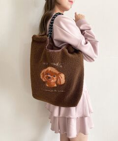 MAJESTIC LEGON / マジェスティックレゴン トートバッグ | アニマル刺繍ボアトートバッグ