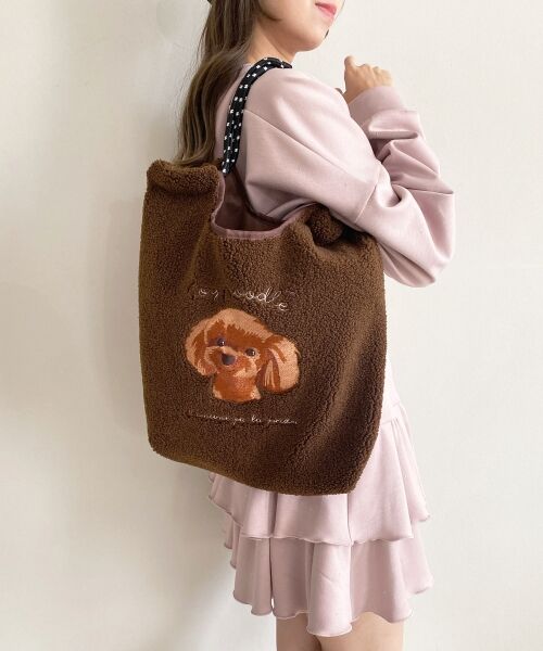 MAJESTIC LEGON / マジェスティックレゴン トートバッグ | アニマル刺繍ボアトートバッグ | 詳細3