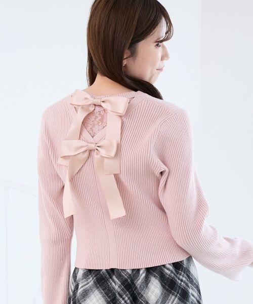 MAJESTIC LEGON / マジェスティックレゴン カーディガン・ボレロ | バックリボンショートカーディガン | 詳細14