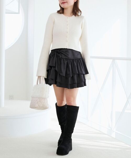 MAJESTIC LEGON / マジェスティックレゴン カーディガン・ボレロ | バックリボンショートカーディガン | 詳細2