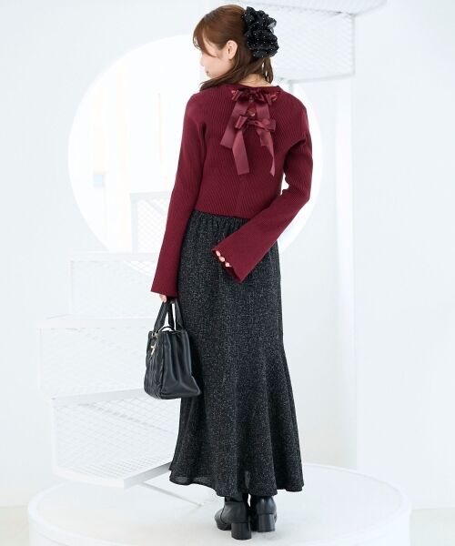 MAJESTIC LEGON / マジェスティックレゴン カーディガン・ボレロ | バックリボンショートカーディガン | 詳細20