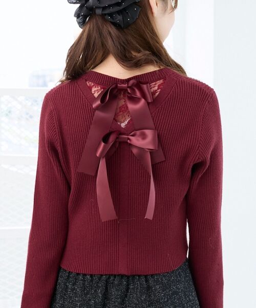 MAJESTIC LEGON / マジェスティックレゴン カーディガン・ボレロ | バックリボンショートカーディガン | 詳細23