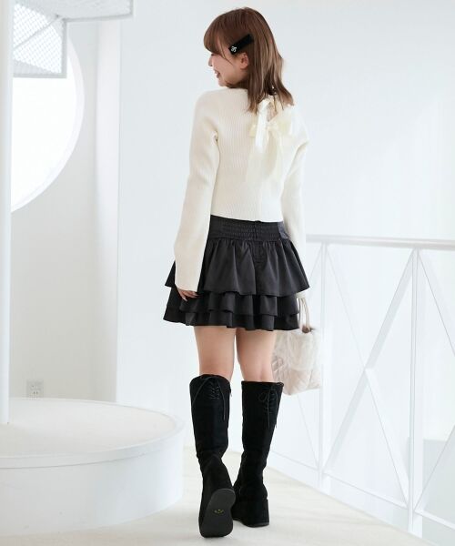 MAJESTIC LEGON / マジェスティックレゴン カーディガン・ボレロ | バックリボンショートカーディガン | 詳細4