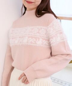 MAJESTIC LEGON / マジェスティックレゴン ニット・セーター | ネコチャンジャカードトップス