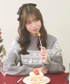 MAJESTIC LEGON / マジェスティックレゴン ニット・セーター | ネコチャンジャカードトップス