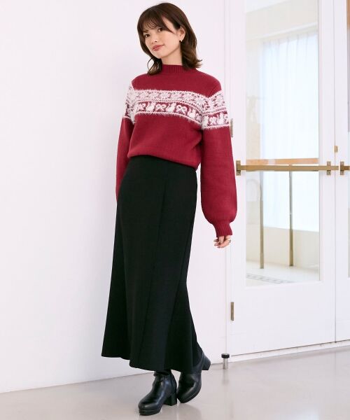 MAJESTIC LEGON / マジェスティックレゴン ニット・セーター | ネコチャンジャカードトップス | 詳細17