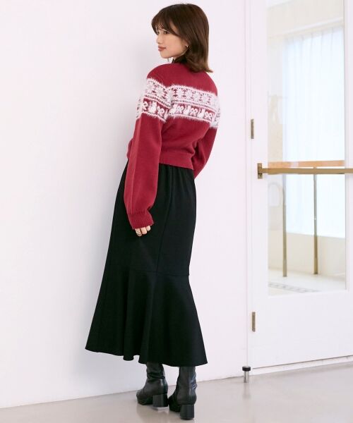 MAJESTIC LEGON / マジェスティックレゴン ニット・セーター | ネコチャンジャカードトップス | 詳細18