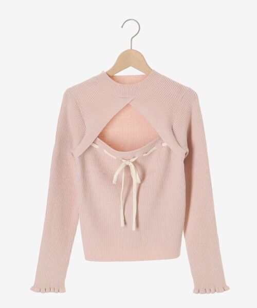 MAJESTIC LEGON / マジェスティックレゴン ニット・セーター | デコルテオープンリボンニット | 詳細22