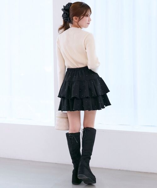 MAJESTIC LEGON / マジェスティックレゴン ニット・セーター | デコルテオープンリボンニット | 詳細3