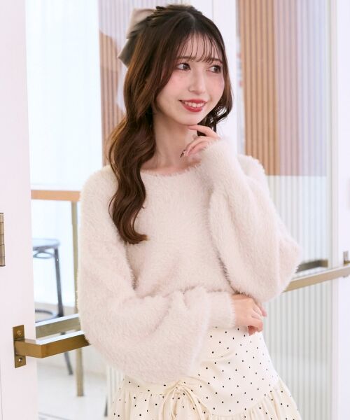 MAJESTIC LEGON / マジェスティックレゴン ニット・セーター | バックリボンシャギーニット | 詳細10