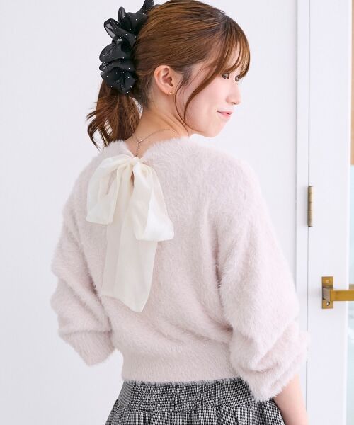 MAJESTIC LEGON / マジェスティックレゴン ニット・セーター | バックリボンシャギーニット | 詳細16