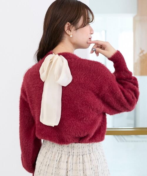 MAJESTIC LEGON / マジェスティックレゴン ニット・セーター | バックリボンシャギーニット | 詳細23