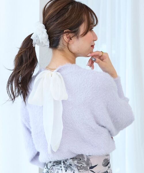 MAJESTIC LEGON / マジェスティックレゴン ニット・セーター | バックリボンシャギーニット | 詳細29