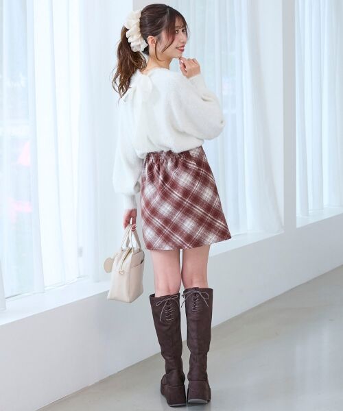 MAJESTIC LEGON / マジェスティックレゴン ニット・セーター | バックリボンシャギーニット | 詳細4