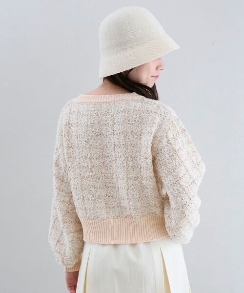 MAJESTIC LEGON / マジェスティックレゴン カーディガン・ボレロ | アソートボタンツイードニットカーデ | 詳細10