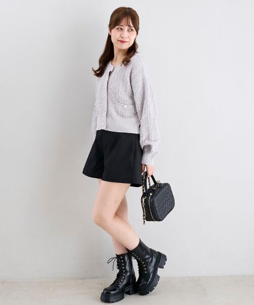 MAJESTIC LEGON / マジェスティックレゴン カーディガン・ボレロ | アソートボタンツイードニットカーデ | 詳細13