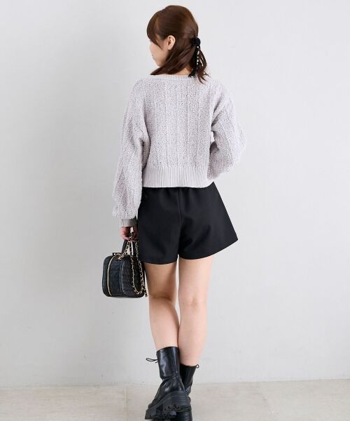 MAJESTIC LEGON / マジェスティックレゴン カーディガン・ボレロ | アソートボタンツイードニットカーデ | 詳細14