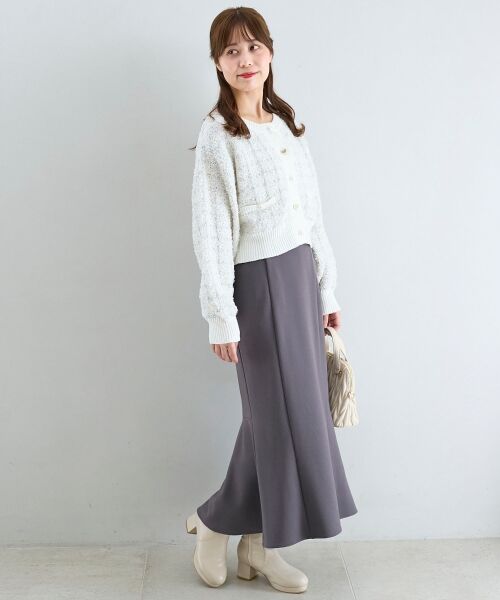 MAJESTIC LEGON / マジェスティックレゴン カーディガン・ボレロ | アソートボタンツイードニットカーデ | 詳細2