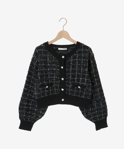 MAJESTIC LEGON / マジェスティックレゴン カーディガン・ボレロ | アソートボタンツイードニットカーデ | 詳細29