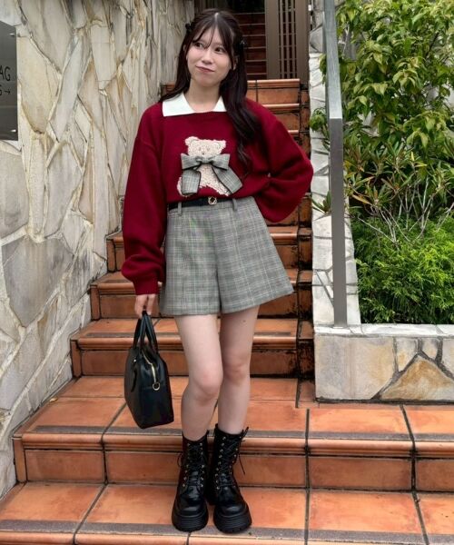 MAJESTIC LEGON / マジェスティックレゴン ニット・セーター | リボン付きくまちゃんニット | 詳細24