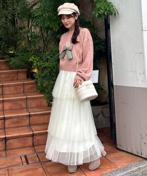 MAJESTIC LEGON / マジェスティックレゴン ニット・セーター | リボン付きくまちゃんニット | 詳細18