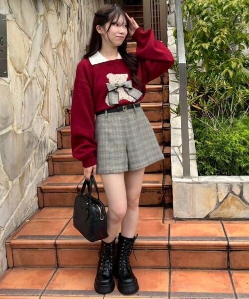 MAJESTIC LEGON / マジェスティックレゴン ニット・セーター | リボン付きくまちゃんニット | 詳細25