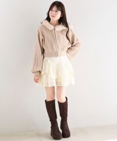 MAJESTIC LEGON / マジェスティックレゴン ミニ・ひざ丈スカート | アシメドロストスカパン