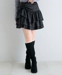 MAJESTIC LEGON / マジェスティックレゴン ミニ・ひざ丈スカート | アシメドロストスカパン