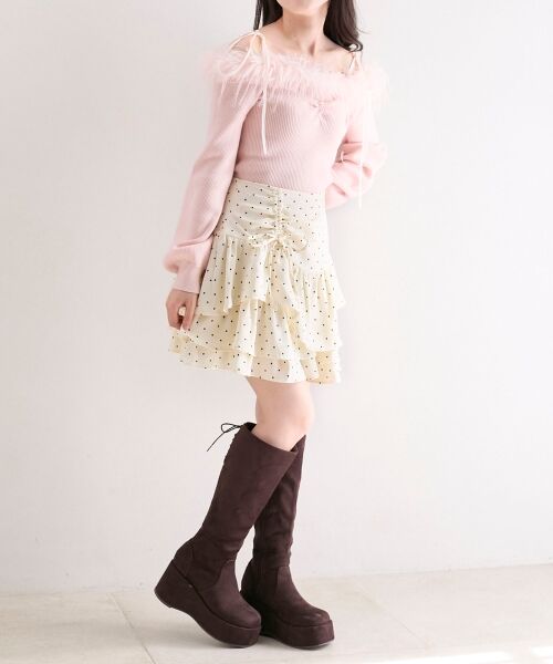 MAJESTIC LEGON / マジェスティックレゴン ミニ・ひざ丈スカート | アシメドロストスカパン | 詳細10