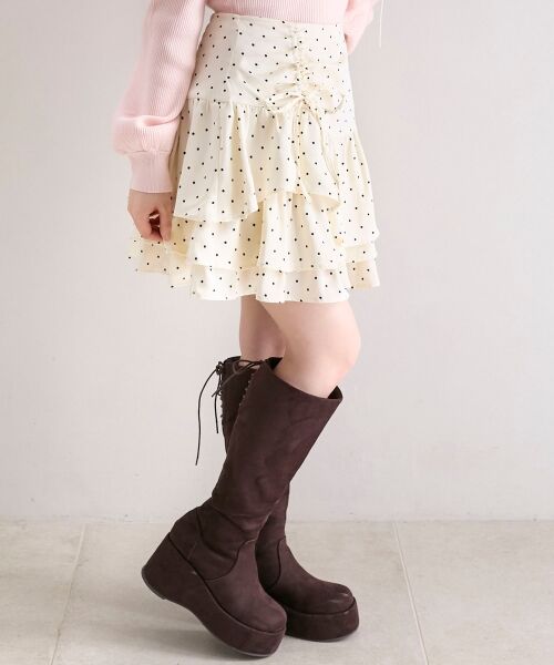 MAJESTIC LEGON / マジェスティックレゴン ミニ・ひざ丈スカート | アシメドロストスカパン | 詳細13