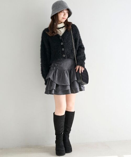 MAJESTIC LEGON / マジェスティックレゴン ミニ・ひざ丈スカート | アシメドロストスカパン | 詳細16