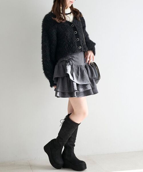 MAJESTIC LEGON / マジェスティックレゴン ミニ・ひざ丈スカート | アシメドロストスカパン | 詳細17