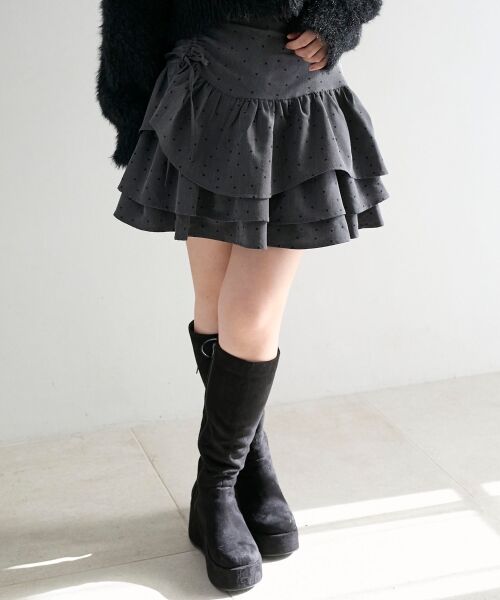 MAJESTIC LEGON / マジェスティックレゴン ミニ・ひざ丈スカート | アシメドロストスカパン | 詳細19