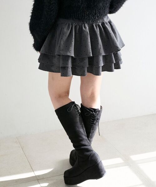 MAJESTIC LEGON / マジェスティックレゴン ミニ・ひざ丈スカート | アシメドロストスカパン | 詳細21