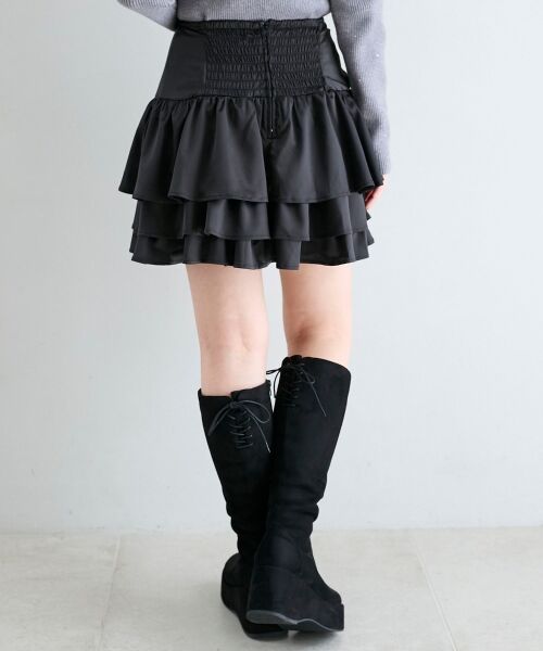 MAJESTIC LEGON / マジェスティックレゴン ミニ・ひざ丈スカート | アシメドロストスカパン | 詳細28
