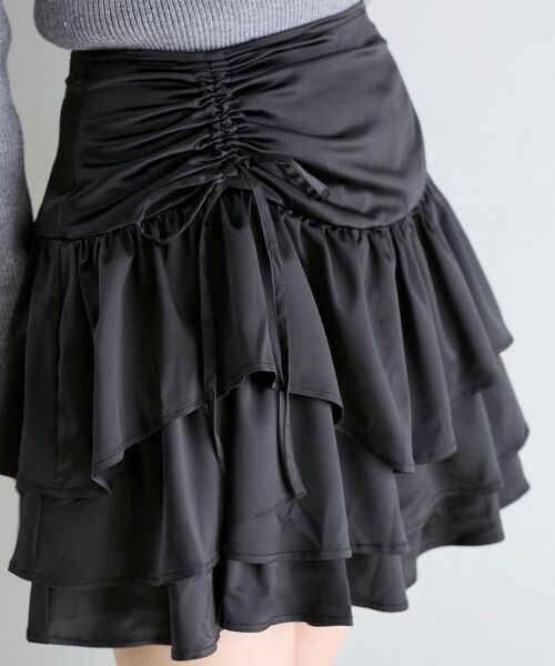 MAJESTIC LEGON / マジェスティックレゴン ミニ・ひざ丈スカート | アシメドロストスカパン | 詳細29