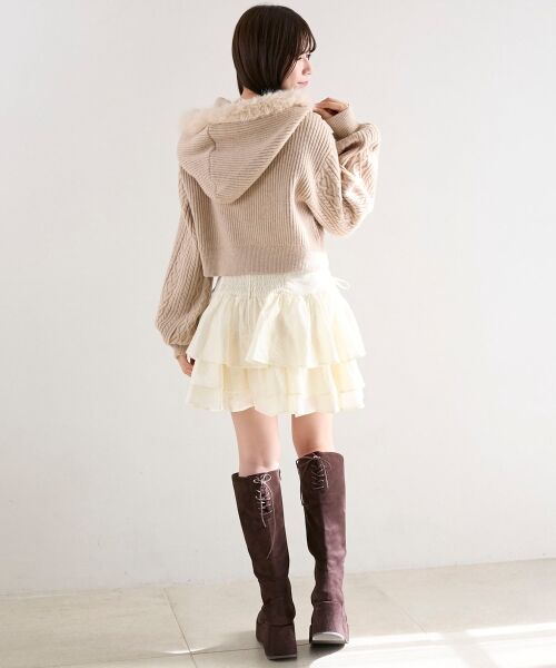 MAJESTIC LEGON / マジェスティックレゴン ミニ・ひざ丈スカート | アシメドロストスカパン | 詳細3