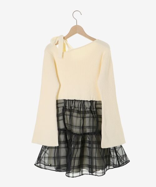 MAJESTIC LEGON / マジェスティックレゴン ミニ丈・ひざ丈ワンピース | ショルダーリボンコルセットミニワンピ | 詳細30